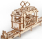 Ugears 3D dřevěné mechanické puzzle Kabinová lanovka s tratí