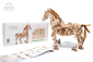 Ugears 3D dřevěné mechanické puzzle Kůň