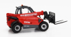 Universal hobbies Manitou Mt625t Comfort Telescopic Tractor - Elevatore 1:32 Červená Stříbrná