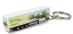 Universal hobbies Trailer Portachiavi - Keyring Rimorchio Telonato Krone Big-pack For Truck - Cm. 5.8 1:250 Žlutá Zelená