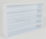 Vetrina display box Accessories Espositore Aperto - For Auto 1/43 1/64 - Cars Not Included - Lungh.lenght Cm 36.8 X Largh.width Cm 6.7 X Alt.height Cm 24.3 (altezza Utile Tra I Ripiani Cm 4.5 Inner Height Among Shelves) 1:43 Bílá