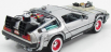 Welly De lorean Set 3 X Time Machine - Back To The Future 1 - 2 - 3 - Ritorno Al Futuro 1 - 2 - 3 1:24 Silver