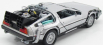 Welly De lorean Set 3 X Time Machine - Back To The Future 1 - 2 - 3 - Ritorno Al Futuro 1 - 2 - 3 1:24 Silver
