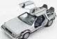 Welly De lorean Set 3 X Time Machine - Back To The Future 1 - 2 - 3 - Ritorno Al Futuro 1 - 2 - 3 1:24 Silver
