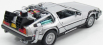 Welly De lorean Set 3 X Time Machine - Back To The Future 1 - 2 - 3 - Ritorno Al Futuro 1 - 2 - 3 1:24 Silver