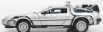 Welly De lorean Set 3 X Time Machine - Back To The Future 1 - 2 - 3 - Ritorno Al Futuro 1 - 2 - 3 1:24 Silver