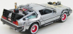 Welly De lorean Time Machine - Back To The Future 3 - Ritorno Al Futuro 3 1:24 Silver