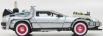 Welly De lorean Time Machine - Back To The Future 3 - Ritorno Al Futuro 3 1:24 Silver