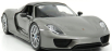 Welly Porsche 918 Spider Hard-top Closed 2015 - Carbon Roof 1:18 Grey Met