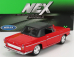 Welly Renault Caravelle Cabriolet Soft-top Closed 1959 1:24 Červená Černá
