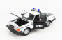 Welly Volvo 240 Gl Politi Norway Police 1986 1:24 Černá Bílá