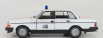 Welly Volvo 240 Gl Sos 901 Belgium Police 1986 1:24 Bílá Oranžová