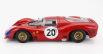 Werk83 Ferrari 330 P3 4.0l V12 Coupe Ch.0848 Team Ferrari Sefac N 20 24h Le Mans 1966 Ludovico Scarfiotti - Mike Parkes 1:18 Red