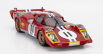 Werk83 Ferrari 512s 5.0l V12 Long Tail Team N.a.r.t.h. North American Racing N 11 4th 24h Le Mans 1970 Ronnie Bucknum - Sam Posey 1:18 Red