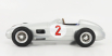 Werk83 Mercedes benz F1 W196 N 2 Monaco Gp World Champion 1955 Juan Manuel Fangio 1:18 Silver