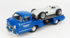 Werk83 Mercedes benz Truck Racing Car Transporter Rennabteilung 1955 1:18 Blue