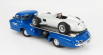 Werk83 Mercedes benz Truck Racing Car Transporter Rennabteilung 1955 1:18 Blue