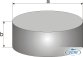 20702 Magnet neodym průměr 12x8mm odtrh. síla 59 N