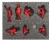 American diorama Figurky mechaniků F1 Pit-stop Set 2 2022 1:43, červená