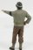 American diorama Figures Soldato Poliziotto Militare - Miltary Police Soldier Ii 1:18 Zelená Hnědá
