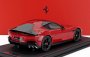 Bbr-models Ferrari 12cilindri V12 830cv Panoramic Roof 2024 - Matt Black Rims - Con Vetrina - With Showcase 1:18 Rosso Corsa - Červená