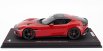 Bbr-models Ferrari 12cilindri V12 830cv Panoramic Roof 2024 - Matt Black Rims - Con Vetrina - With Showcase 1:18 Rosso Corsa - Červená