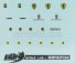 Bbr-models Ferrari Decals - High Quality - With Threads Of Real Chrome 1:43 /