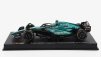 Bburago Aston martin F1  Amr23 Team Aramco Cognizant N 14 Season 2023 Fernando Alonso - With Pilot And Showcase 1:43 Zelená