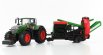 Bburago Fendt Vario 1050 Tractor With Cultivator Trailer 2016 1:50 Zelená Šedá Červená