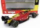 Bburago Ferrari F1-75 Scuderia Ferrari N 55 4th Monza Gp Italy 2022 Carlos Sainz - Yellow Wheels - Full Exclusive Carmodel 1:18 Červená Žlutá