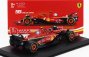 Bburago Ferrari F1  Sf-24 Team Scuderia Ferrari N 55 5th Emilia Romagna Imola Gp 2024 Carlos Sainz - With Pilot And Showcase 1:43 Červená Černá