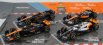 Bburago Mclaren F1  Set 4x - Team Mclaren Mcl36 N 4 Abu Dhabi Gp 2022 - Mcl60 N 4 Singapore Gp - Monaco Gp - British Gp 2023 Lando Norris 1:43 Oranžová Černá Bílá
