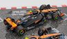 Bburago Mclaren F1  Set 4x - Team Mclaren Mcl36 N 4 Abu Dhabi Gp 2022 - Mcl60 N 4 Singapore Gp - Monaco Gp - British Gp 2023 Lando Norris 1:43 Oranžová Černá Bílá