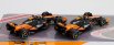 Bburago Mclaren Set F1  2x Mcl38 Team Mclaren N 4 Season 2024 Lando Norris + N 81 Season 2024 Oscar Piastri 1:43 Oranžová Černá