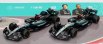 Bburago Mercedes gp Set F1  2x W15 Eq Performance Team Amg Petronas Motorsport N 44 Season 2024 Lewis Hamilton + N 63 Season 2024 George Russell 1:43 Černá Stříbrná Zelená