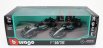 Bburago Mercedes gp Set F1  2x W15 Eq Performance Team Amg Petronas Motorsport N 44 Season 2024 Lewis Hamilton + N 63 Season 2024 George Russell 1:43 Černá Stříbrná Zelená