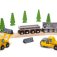 Bigjigs Rail Dlouhý vagónek s uhlím + 2 koleje