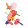 Bigjigs Toys Dřevěná stavebnice Daisy fun