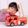 Bigjigs Toys Dřevěné hasičské auto