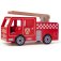 Bigjigs Toys Dřevěné hasičské auto