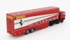 Brekina plast Fiat 691 T Truck Car Transporter Assistance Set 1:87, červená