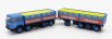 Brekina plast Fiat 691 Truck Millepiedi Rommenholler Kohlensaure 1970 1:87 Modrá Černá Žlutá