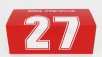 Brumm Ferrari F1  126c2 N 27 Brazilian Gp 1982 Gilles Villeneuve 1:43 Red