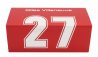 Brumm Ferrari F1  126ck Turbo N 27 Italy Gp 1981 Gilles Villeneuve - With Driver Figure 1:43 Red
