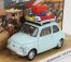 Brumm prom Fiat 500r 1972 - Tutti Al Mare - Saluti Da Oltrona S.m. 1:43, světle modrá