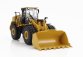 Dm-models Caterpillar Cat966gc Ruspa Gommata - Scraper Tractor Wheel Loader 1:50 Žlutá Černá