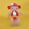Doudou Julijou Panenka Lola 16 cm červená