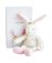 Doudou Plyšová hračka růžový zajíček - hvězda 25 cm