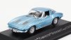 Edicola Chevrolet Corvette Stingray C2 Coupe 1963 - Con Vetrina - With Showcase 1:43 Světle Modrá Met
