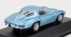 Edicola Chevrolet Corvette Stingray C2 Coupe 1963 - Con Vetrina - With Showcase 1:43 Světle Modrá Met